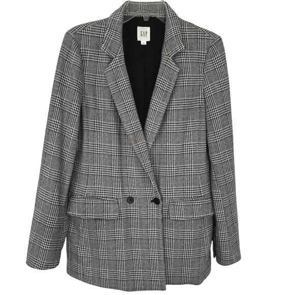 GAP Jackets & Blazers - Gap Women Plaid Double Breasted Blazer Jacket Preppy Office Academia Size 8